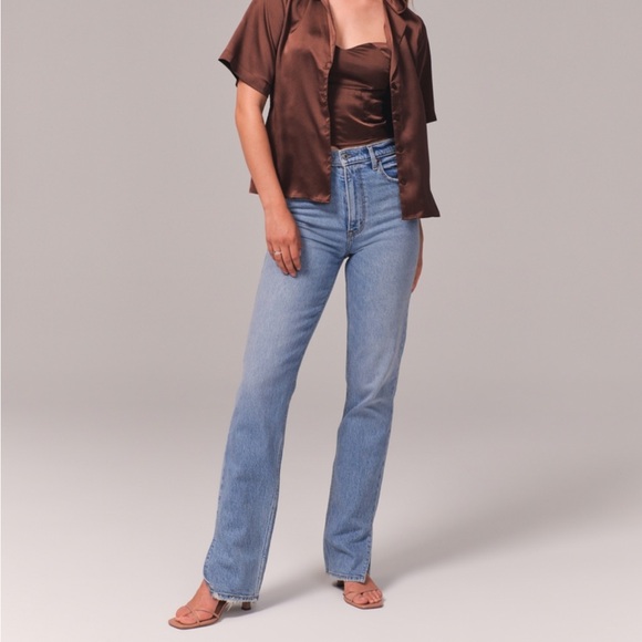 Abercrombie & Fitch The 90’s Straight Ultra High Rise - Picture 1 of 7